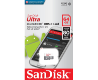 SANDISK ULTRA ANDROID microSDXC 64GB 80MB/s Class 10 UHS-I* SDSQUNS-064G-GN3MN - 409231 - zdjęcie 3